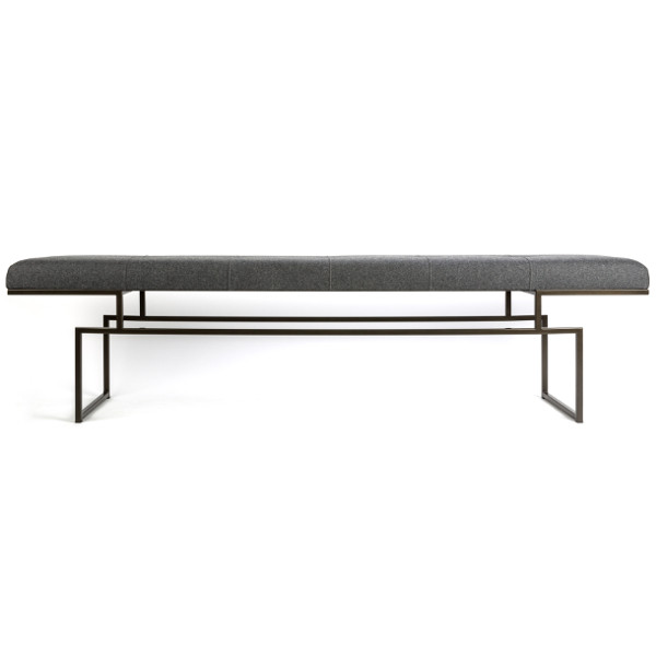 The Cid bench has a minimal charm that allows it to fit serenely into almost any interior setting required of it.
