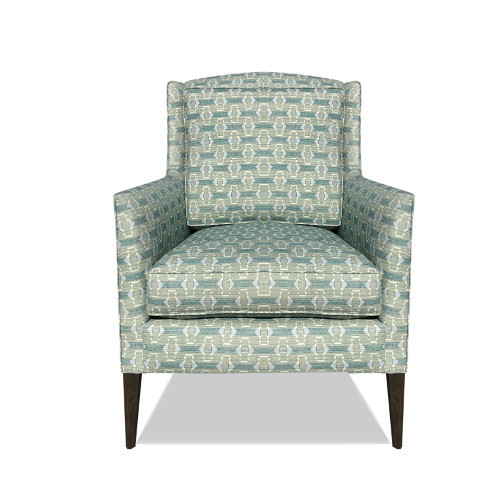 A variant fireside chair the Woodham benefits from a tall well cushioned back, slender arms and delicate demeanour. Can be used as a side chair, library chair or even in a transitional space such as the bedroom or hallway.