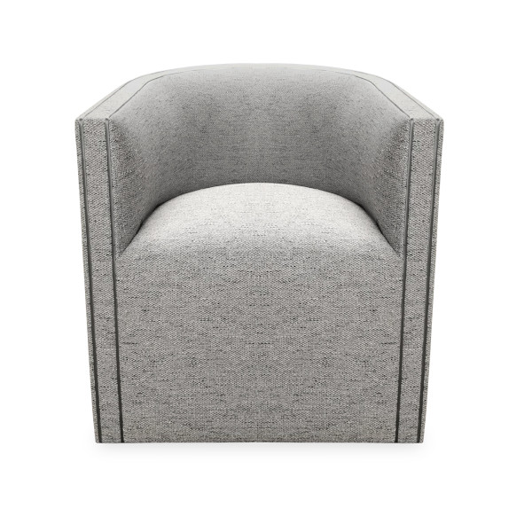 We love the simple form of our new Ghost swivel tub chair. The elegant shape and stylish dual piping to the arms elevates this timeless piece.